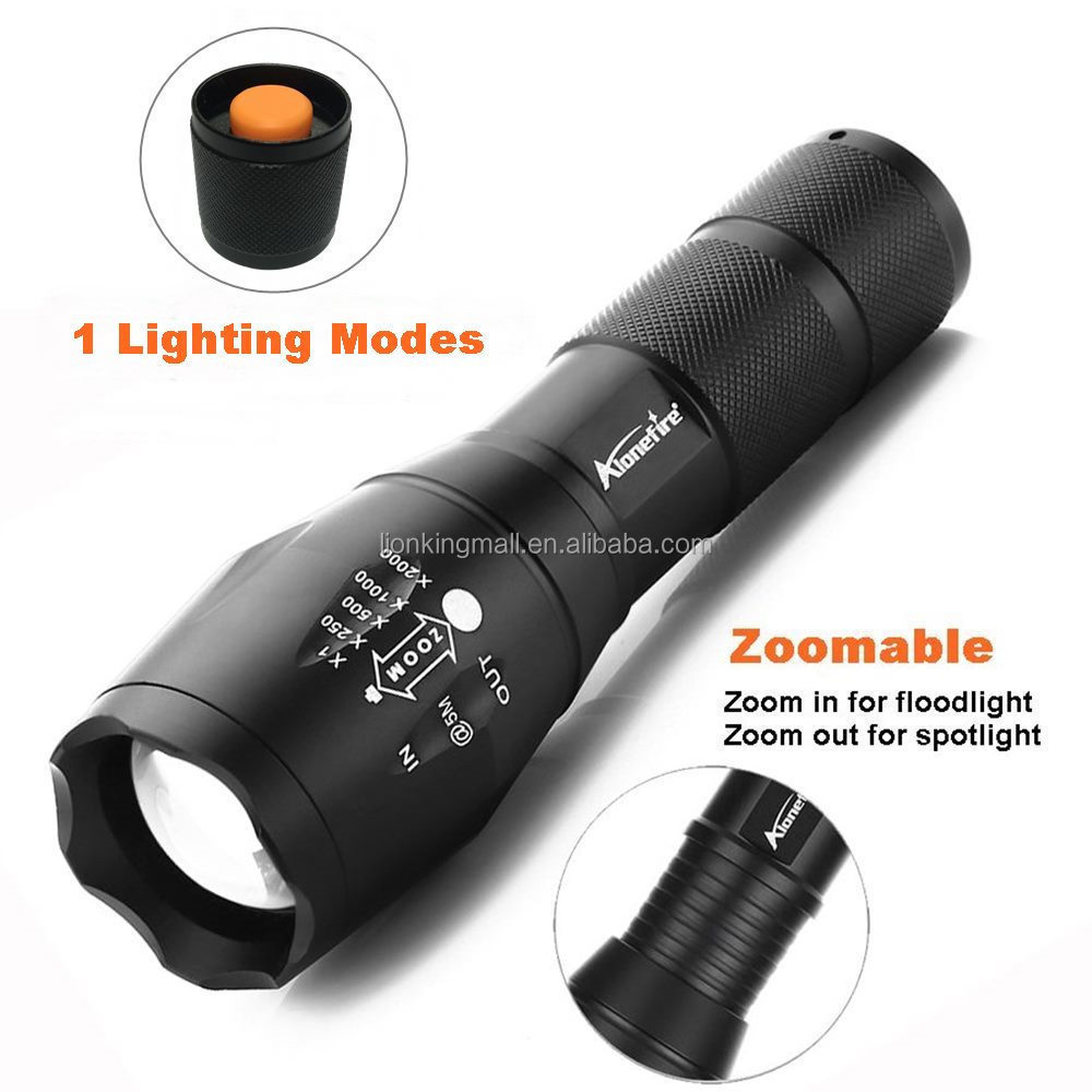 AloneFire G700 10W Led Zoom Green light Flashlight Outdoor Hunting Camping Sports High power Waterproof Work torch 18650 battery