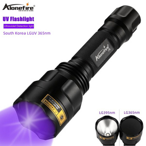 Alonefire C8 UV LED Powerful Ultraviolet Flashlight UV Black lights 365nm Pet Urine Detector Dog Cat Urine Bed Bug Scorpion