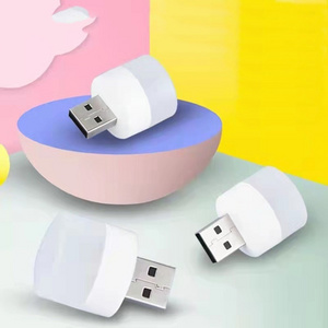 Alonefire Y07 USB Plug Lamp Computer Mobile Power power bank LED Eye Protection Reading Light Small Round Night Light camping