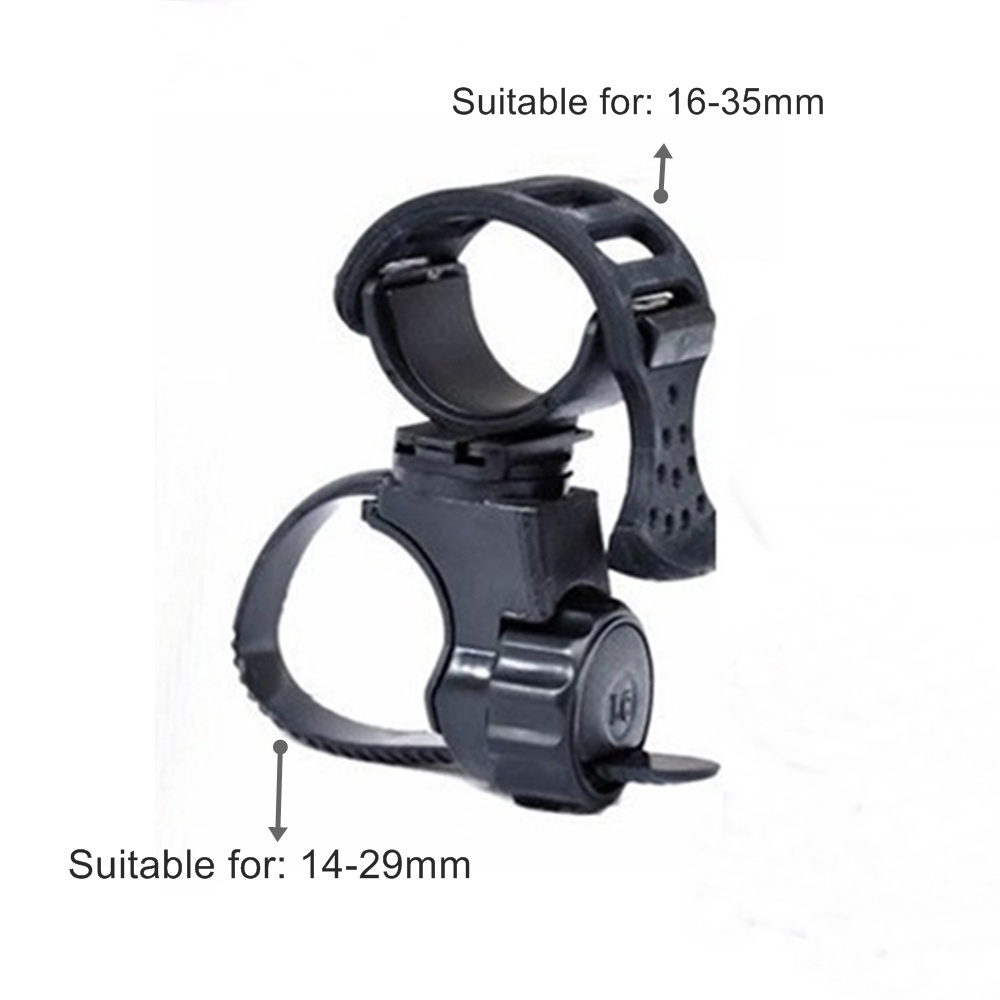 AloneFire LC-6 360 Degree Swivel Bike Flashlight Mount LED Bicycle Head Front Light Holder Cycling troch lighting Rubber Clip