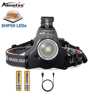 Alonefire HP36 XHP50 LED High power Led Headlamp Aluminum Zoom Bright light hunting Fishing Powerful Patrol Fishing Headlight