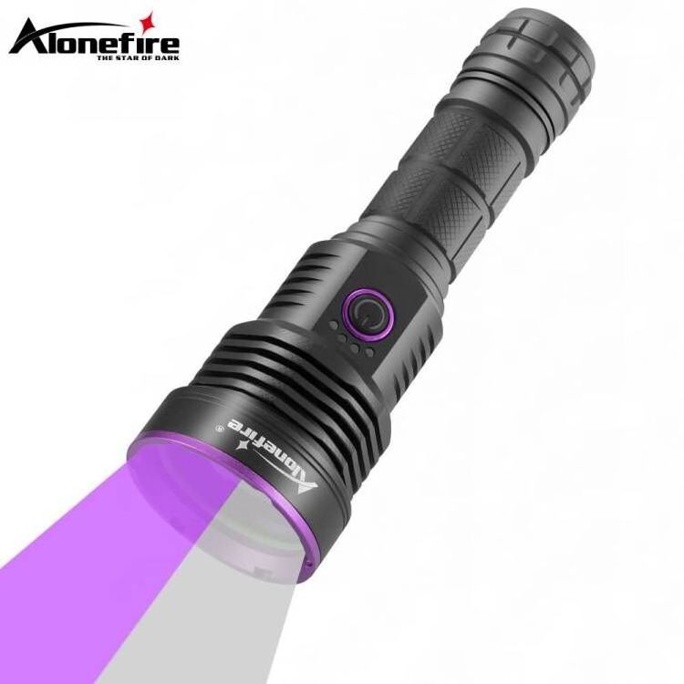 Alonefire SV43 2 in 1 White light lighting+365nm UV Led Flashlight Ultraviolet Torch Money Pet Stains Hunting Marker Detection