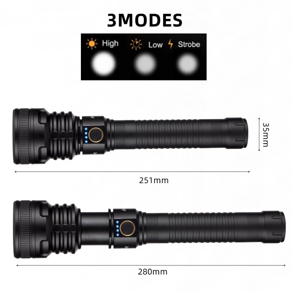 Aloenfire H32 xhp70 LED Most High power flashlight usb Tactical Zoom Outdoor hunting Patrol Bright light Spotlight Torch lamp