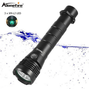 Alonefire DV44 XM-L2 LED 30W Bright light Diving Flashlight 200m Underwater Powerful Outdoor Fishing Travel Spotlight Dive Torch