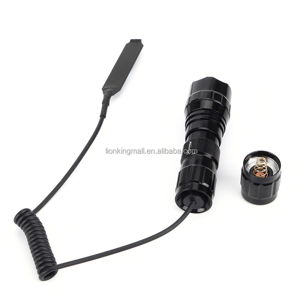 AloneFire 501A T6 LED Tactical Zoom Flashlight USB rechargeable Outdoor  Torch Hunting floodlight light