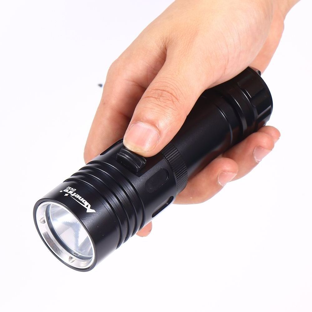 Alonefire DV32 XM-L2 Led 12w Professional Diving light 100M Underwater Waterproof High power Dive Flashlight Outdoor Torch lamp