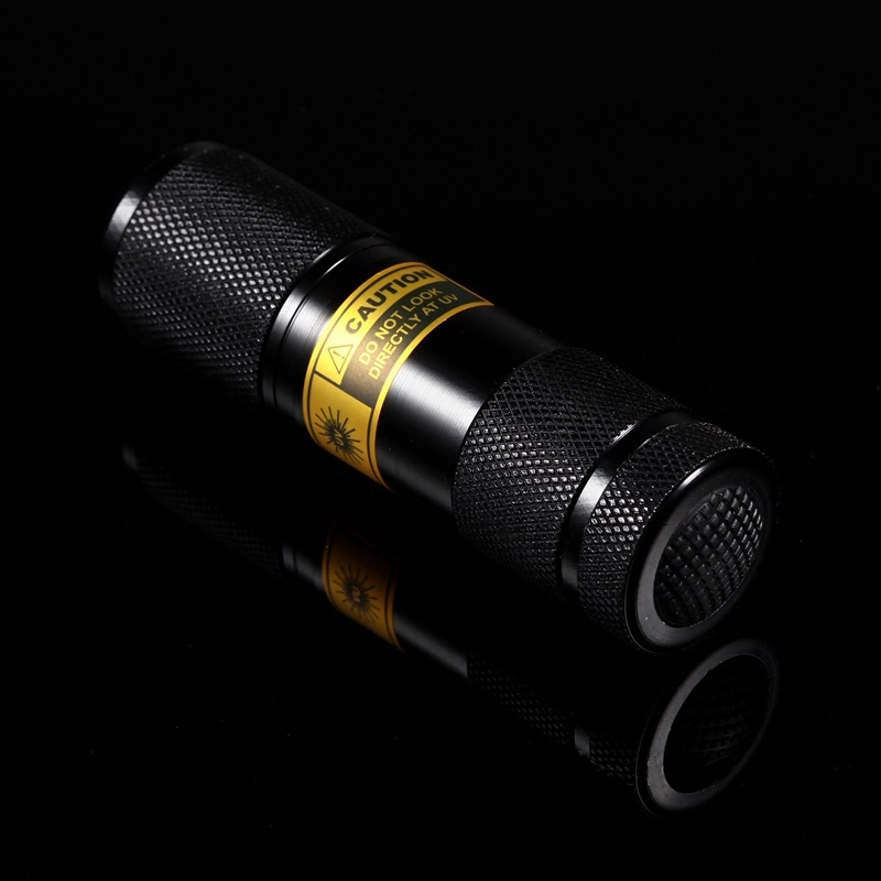 ALONEFIRE 9 Led 395nm Ultra violet flash light Cat Dog Pet urine Money Hotel UV Detector Mini flashlight Travel Lamp AAA battery