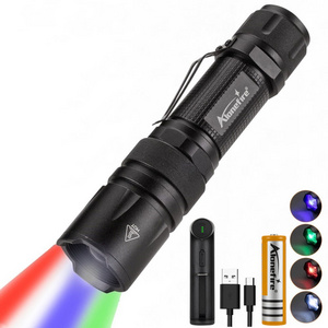 Alonefire X33 4 in 1 MultiColor flashlight Zoom WRGB Multi purpose torch Hunting Fishing Camping vocal concert glow sticks light