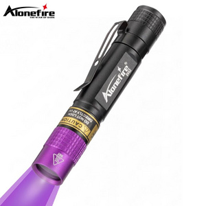 Alonefire SV62 3W LED Flashlight 365nm UV Torch Ultraviolet Money Marker Ore Pet Urine Stain Scorpion Detector Light AAA battery