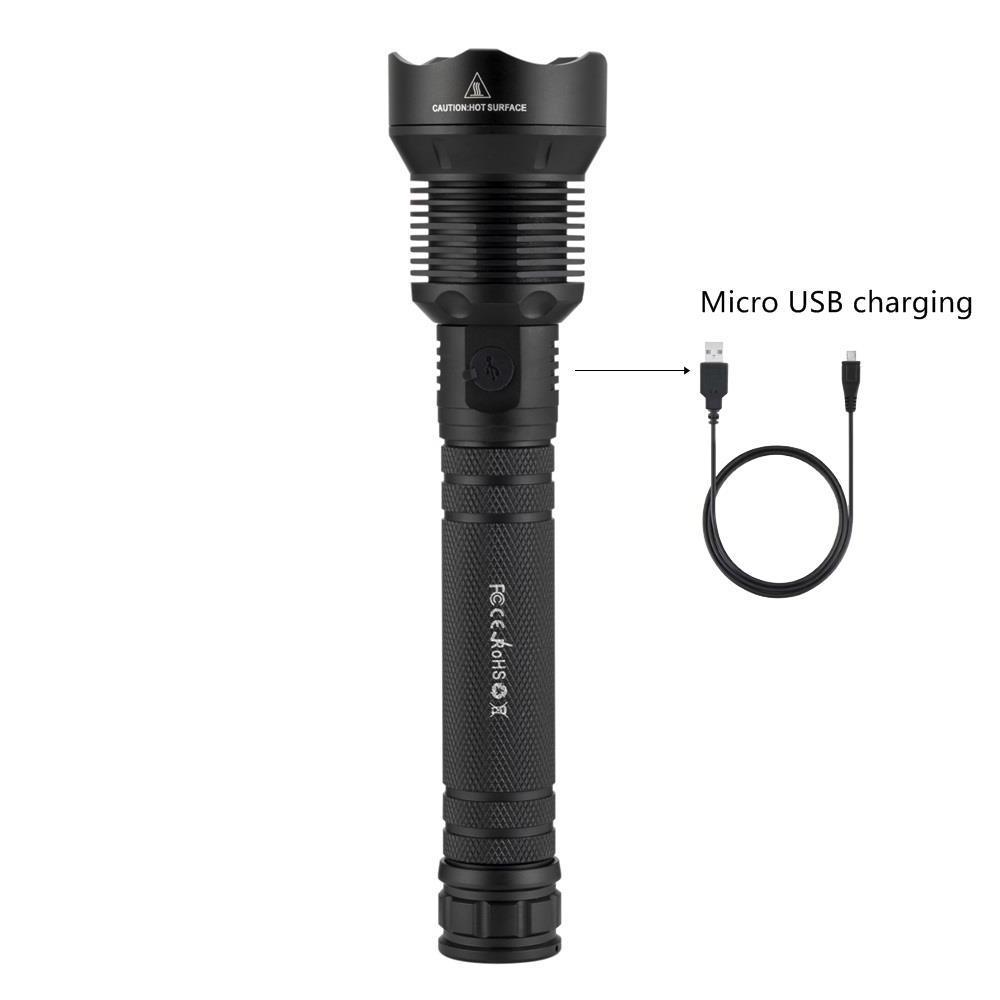 Alonefire H007 XHP70 30W High power Led Flashlight Zoom Ultra Bright Adventure Powerful Outdoor hunting Fishing Patrol Torch