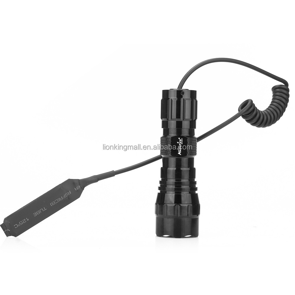 AloneFire 501A T6 LED Tactical Zoom Flashlight USB rechargeable Outdoor  Torch Hunting floodlight light