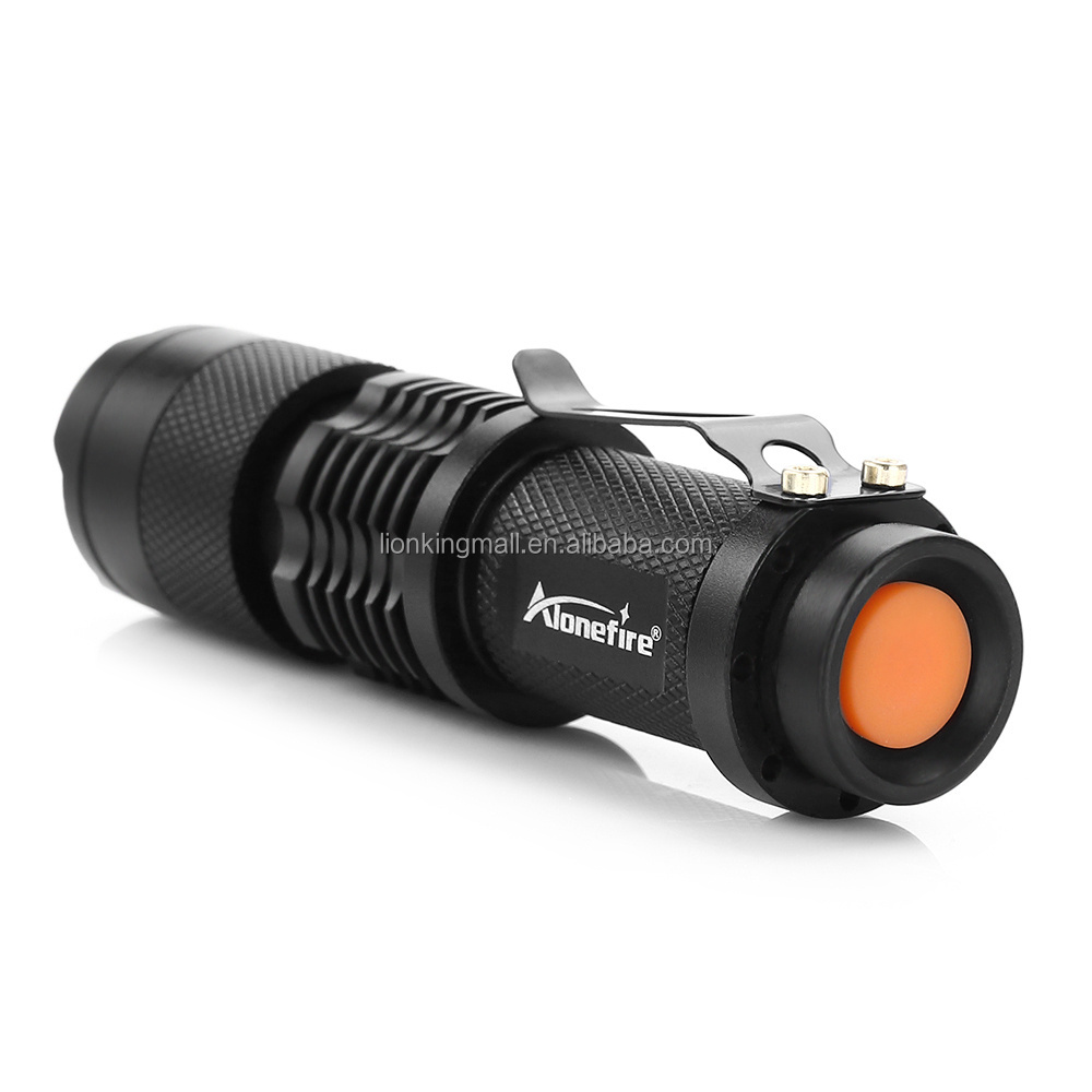 AloneFire SK68 Q5 mini Zoomable led flashlight Portable lamp Travel Camping Child Ms Pocket Torch Bright light AA 14500