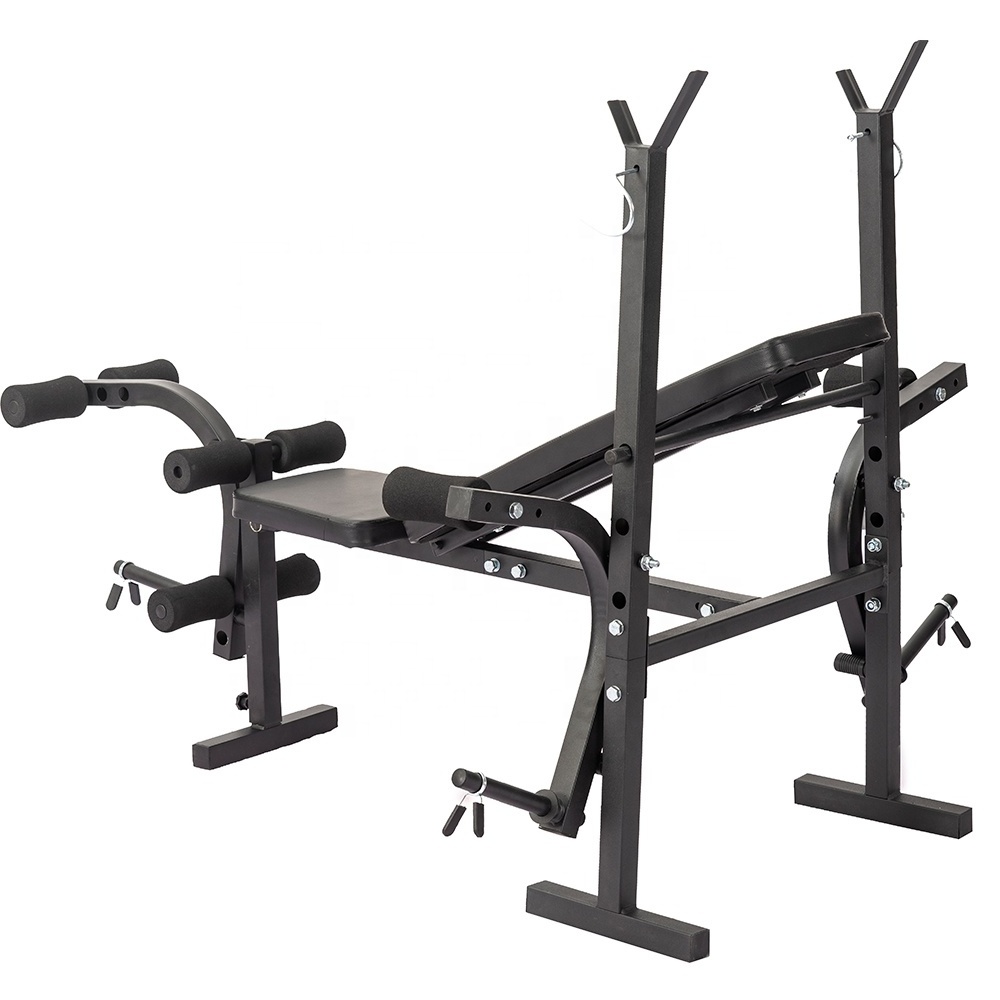 Home Fitness Equipment Home gym equipment power and muscle training fitness foldable and adjustable weight lifting bench press