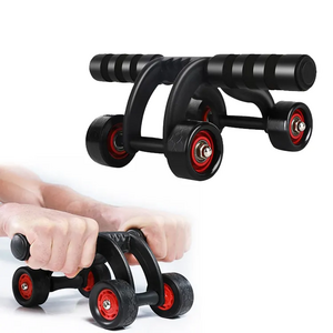 Gym Accessories Home Fitness Equipment Exercises Folding Abdominal Wheel 4 Wheel Abdominal Roller