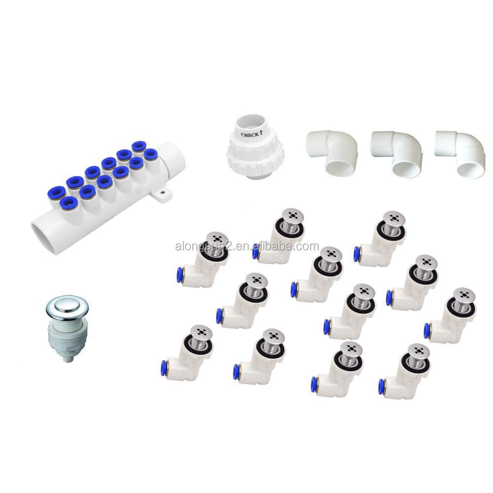 Bathroom fittings spa whirlpool slim air bubble system jet kit