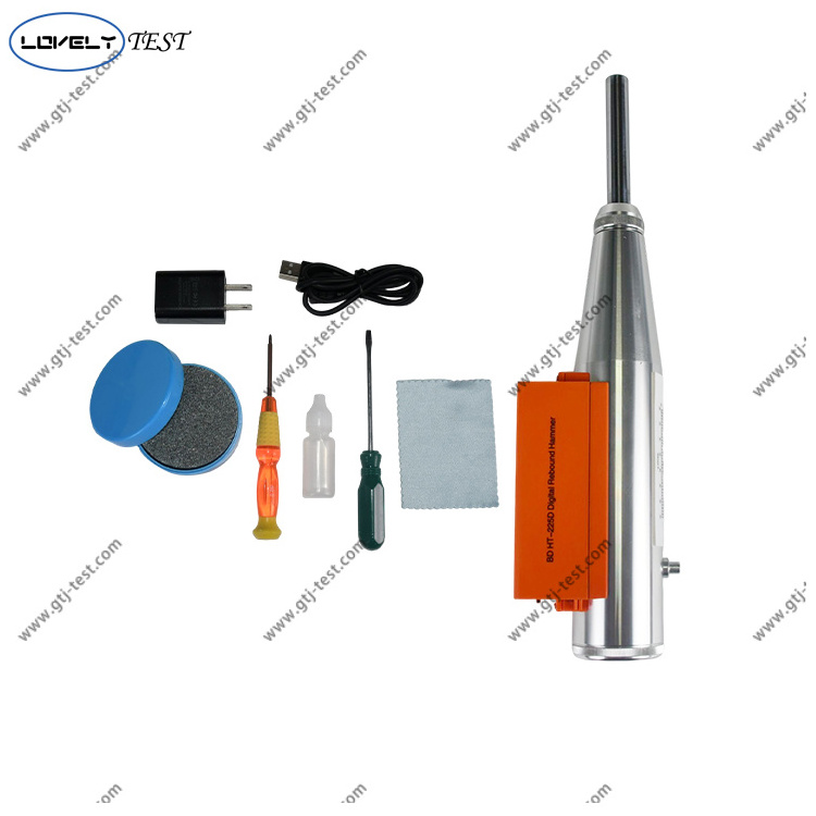 Orange Digital Concrete Rebound Test Hammer Resiliometer