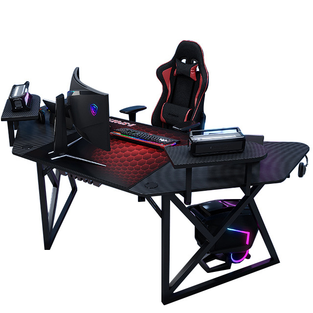 High Quality Large Desktop Gaming Desk Computer E-sports Gaming Table Pc Black Corner Gamer Desk