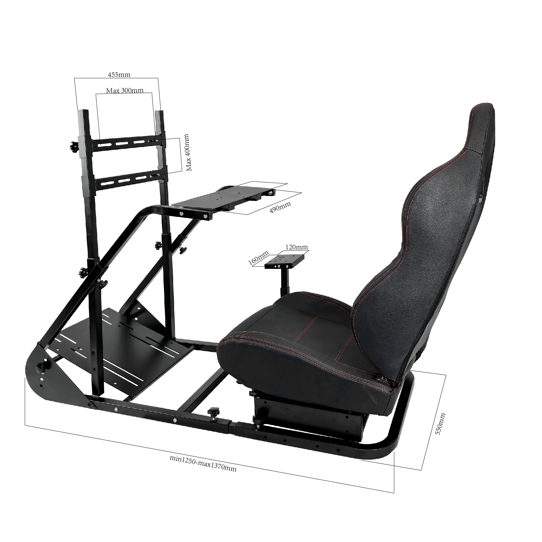 Charmount Manufacture OEM ODM Racing Seat Gaming Wheel Stand Simulator Cockpit Steering Gaming-Cockpit