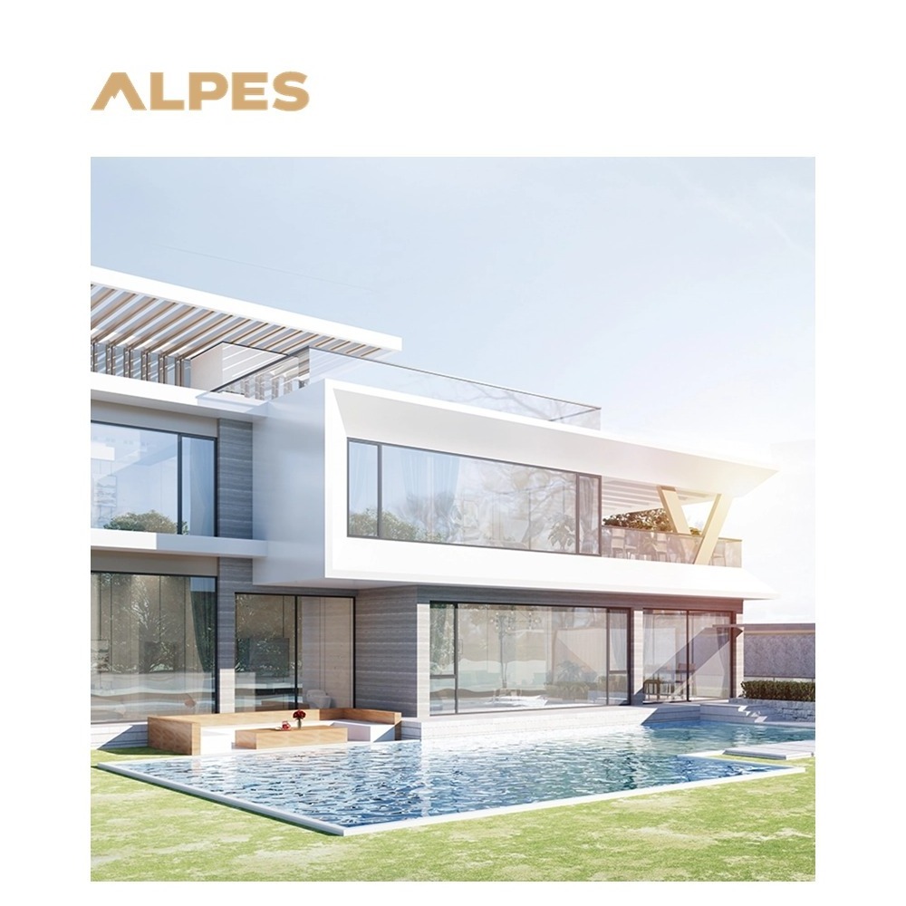 ALPES RHINE Aluminum Glass Sliding Casement Windows Simple Design Fenetre