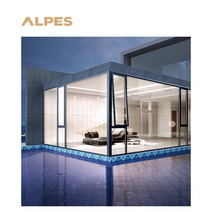 ALPES NFRC High impact basement casement french windows aluminium windows and doors german