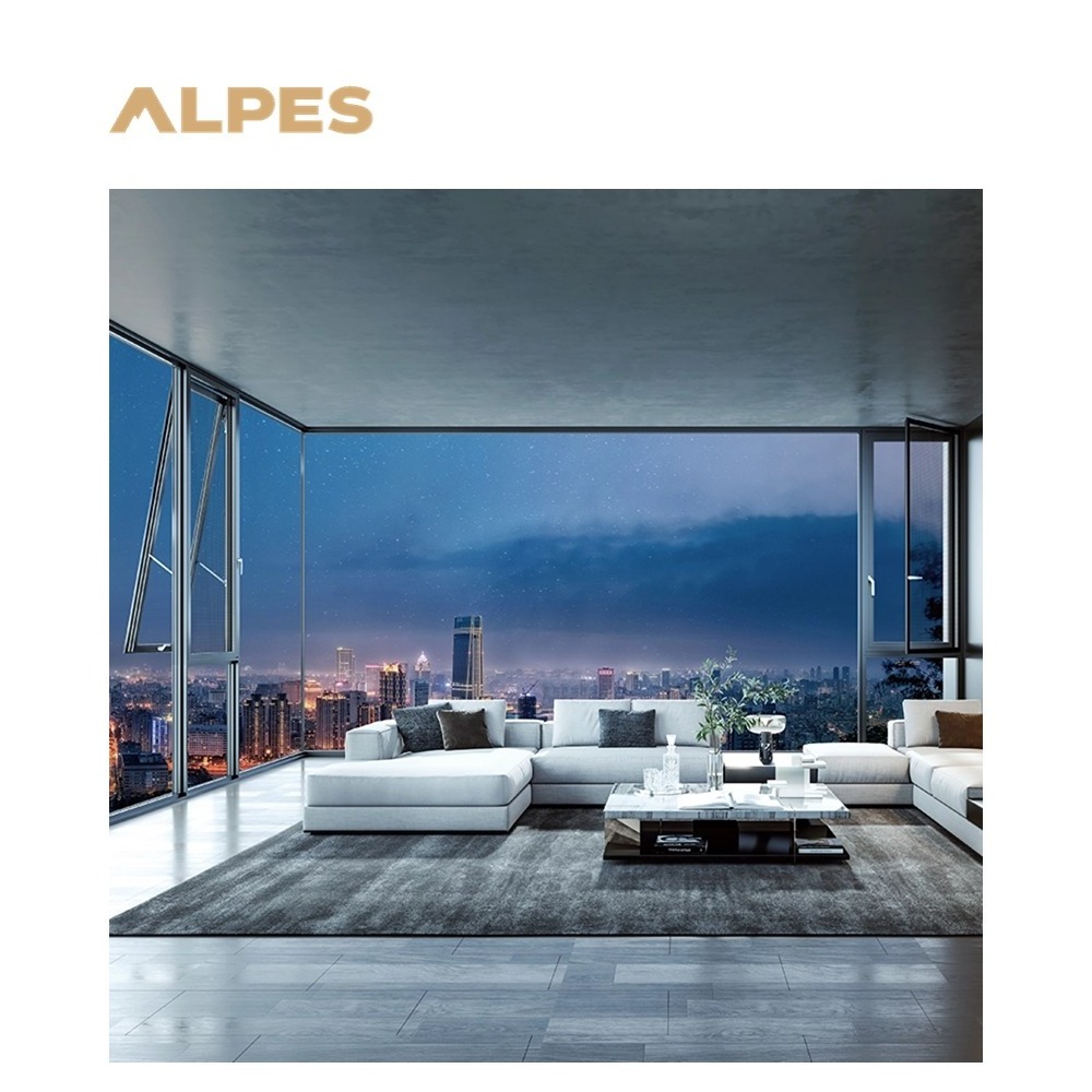 ALPES NFRC High impact basement casement french windows aluminium windows and doors german