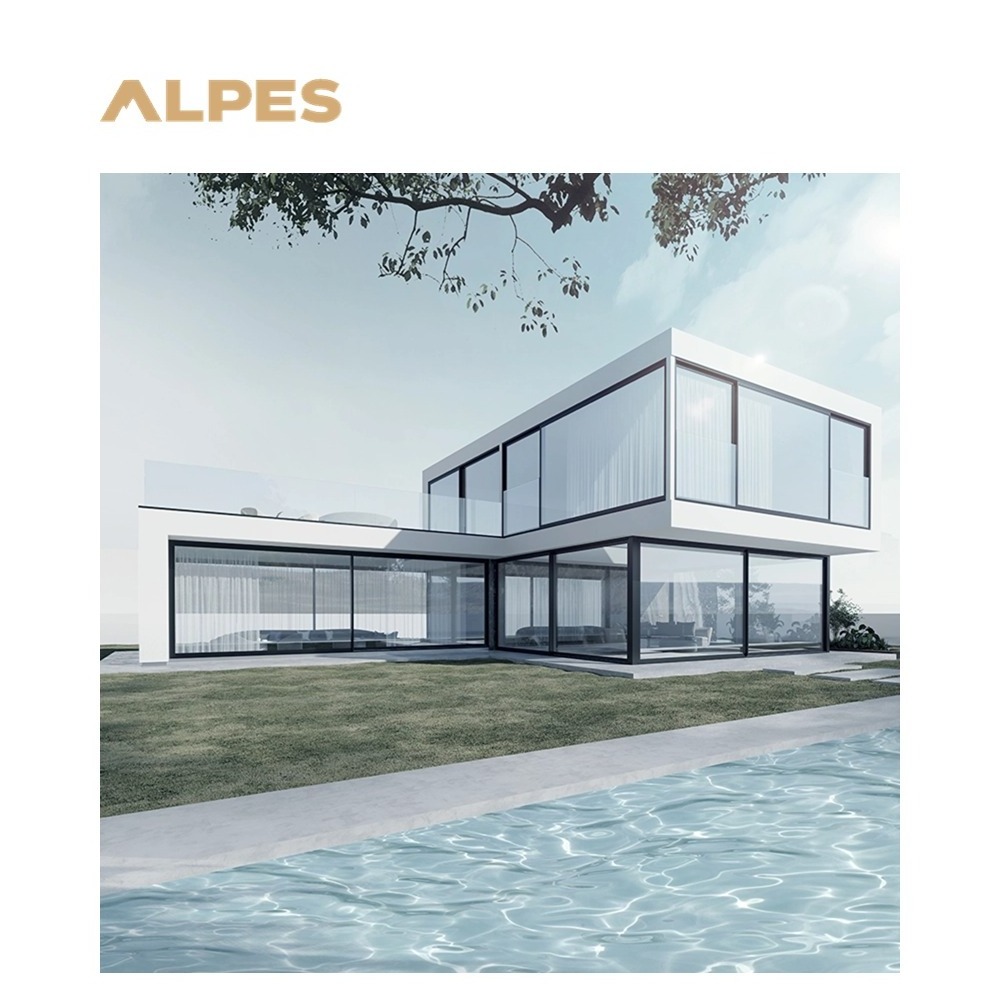 ALPES BLANC Modern Design Exterior Aluminum Sliding Doors GuangZhou Finished Home Office Windows and Doors