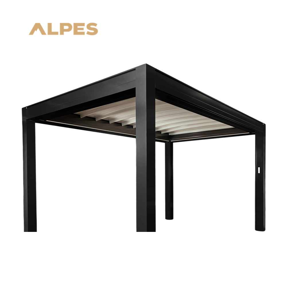 ALPES Fully Automatic Retractable Sliding Folding Outdoor Pergola Waterproof Aluminum Terrace Roof for Arbours Arches & Bridges