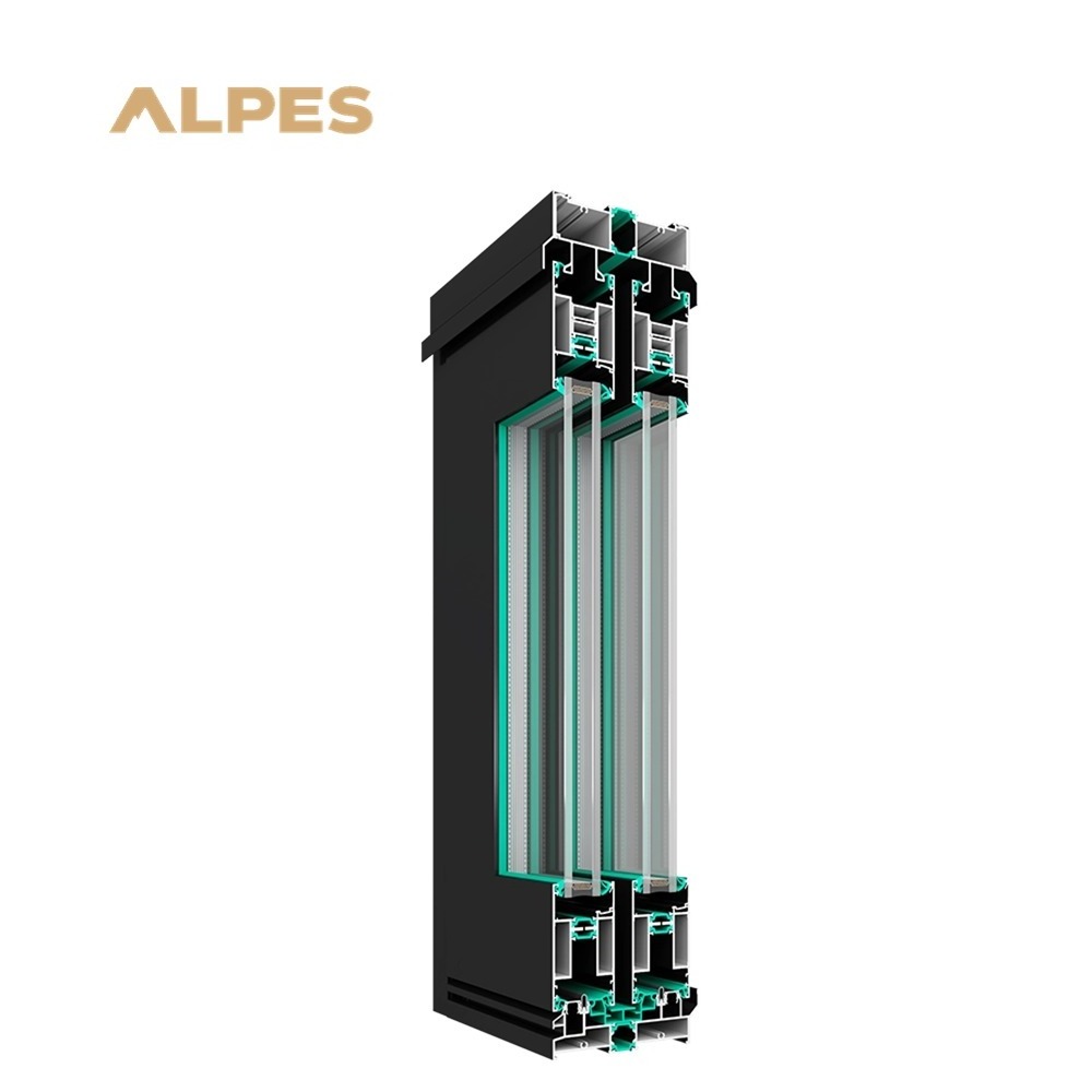 ALPES BLANC Modern Design Exterior Aluminum Sliding Doors GuangZhou Finished Home Office Windows and Doors