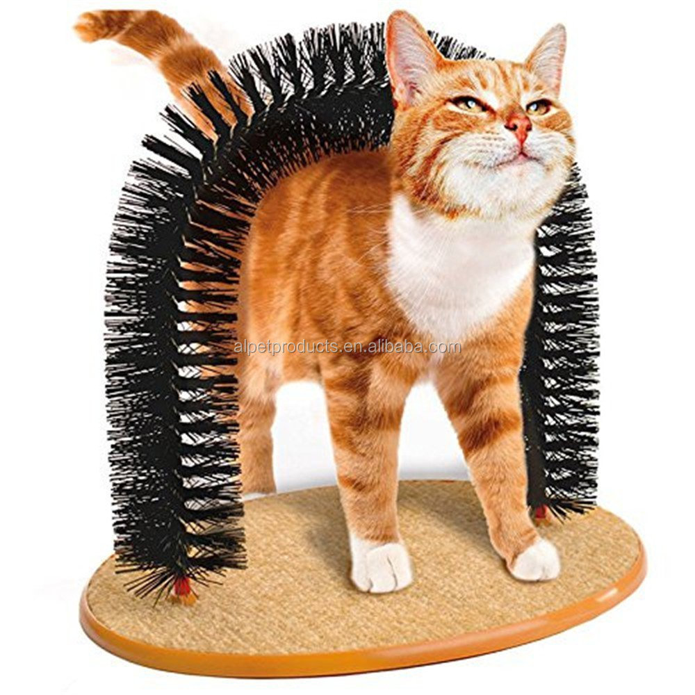 Fashion Cat Purrfect Arch Groom Tool Self Grooming Durable Scratching Cat Toy