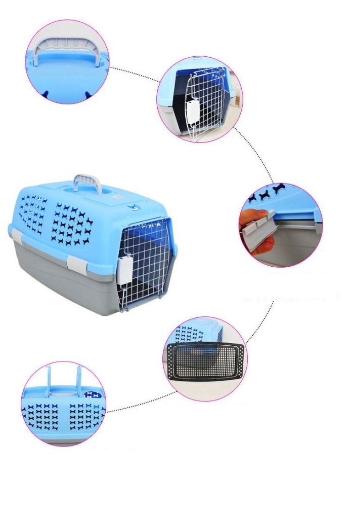 Dog Consignment Air Removable Combination Plastic Pet Transport Cage