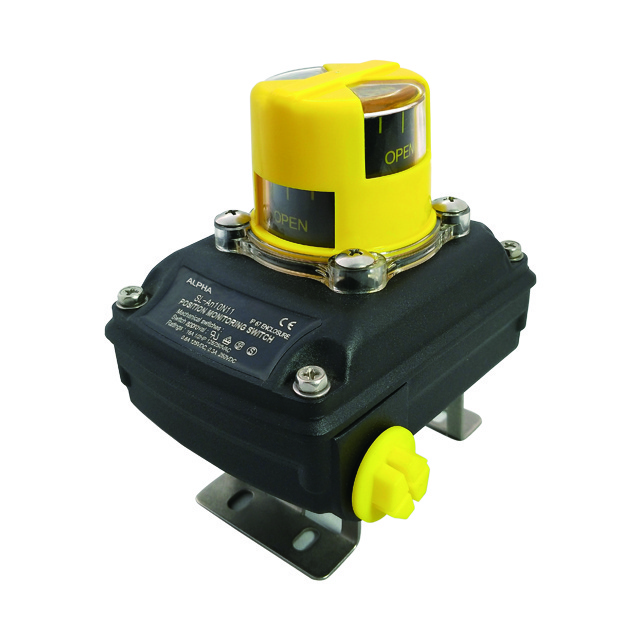 Pneumatic valve mechanical limit switch black flameproof valve monitoring limit switch box