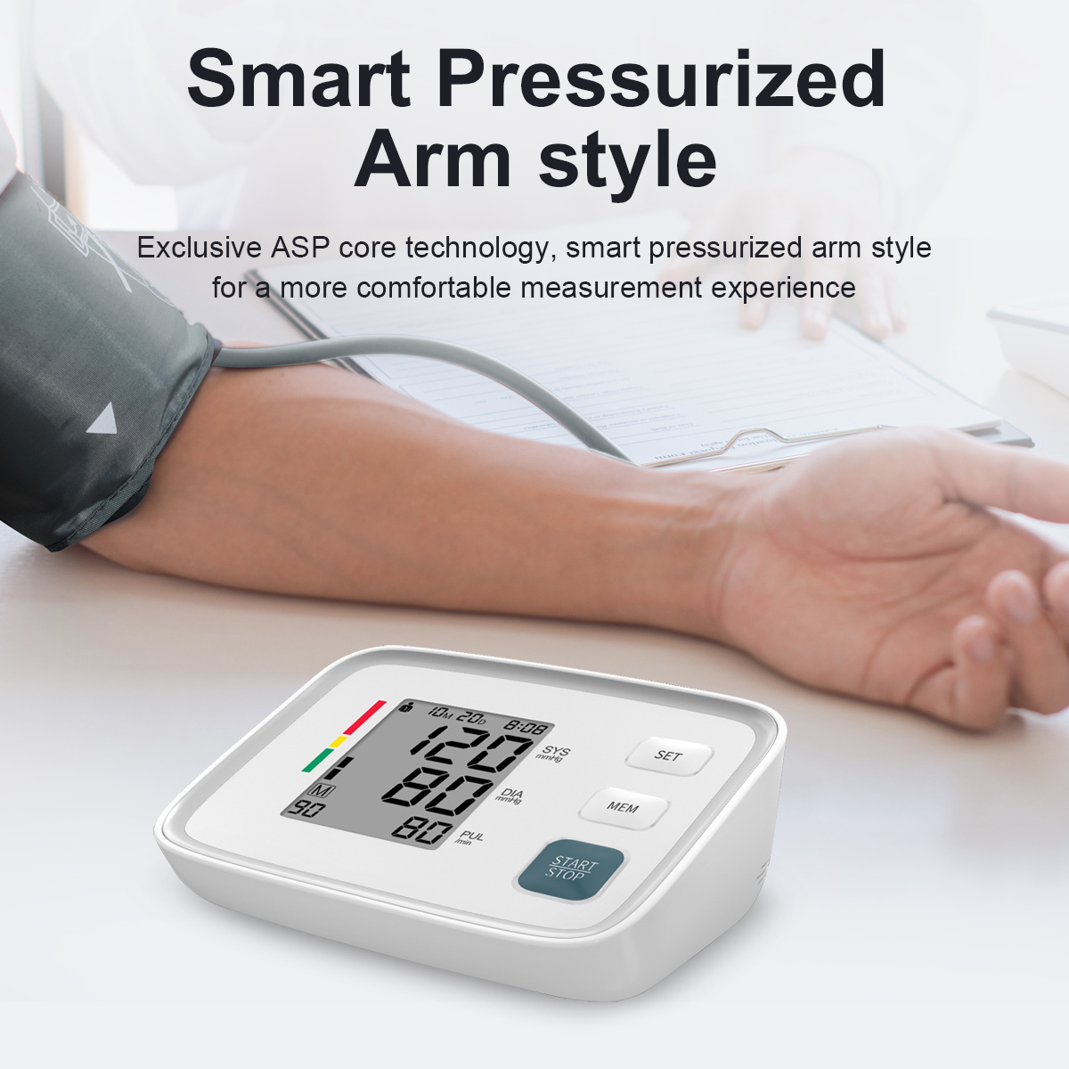 Medical Large Digital Blood Pressure Monitor CUFF Connector Bp Monitor Sphygmomanometer CUFF Connector