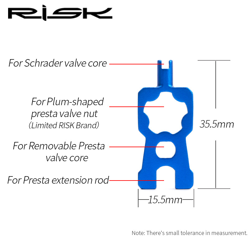 RISK 4 IN 1 Bike Valve Tools Wrench MTB Road Bicycle Valve Removal Installation Tool Portable Presta Valve Core Repair Tools