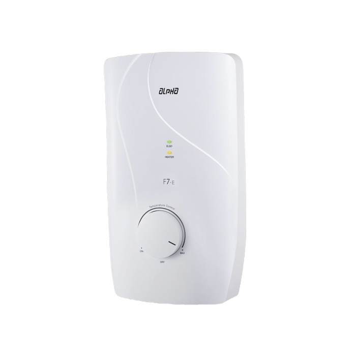 New Manual Control F7E Series Rain Shower 3500W 220V Tankless Non Pump Instant Water Heater White Color