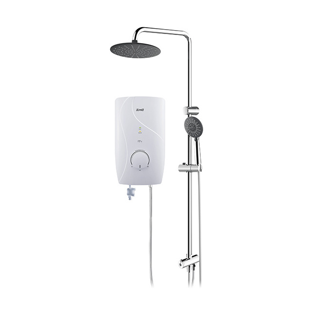 New Manual Control F7E Series Rain Shower 3500W 220V Tankless Non Pump Instant Water Heater White Color