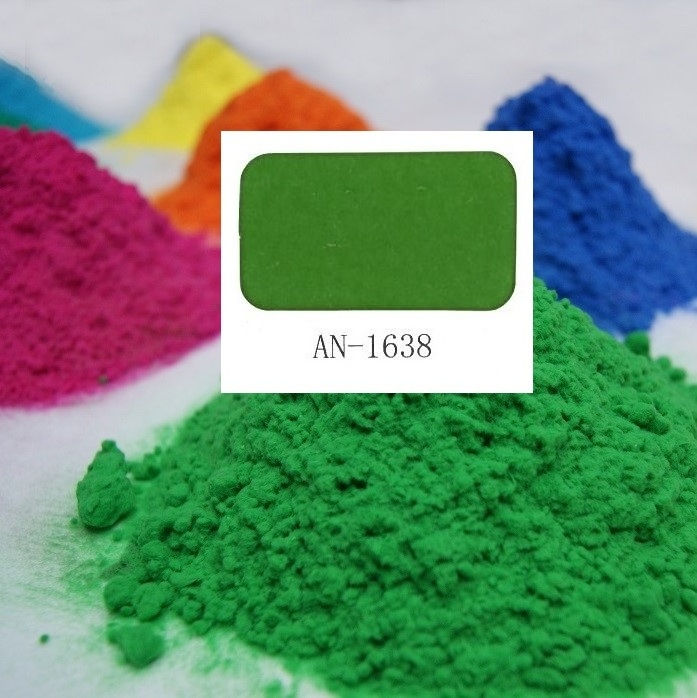 Manufacture Nylon Pile AN Series 0.6mm 1.5D flock velvet powder AN-1638 Light Green