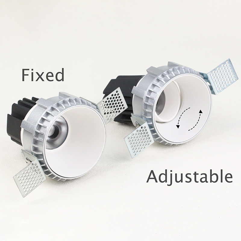 New Design Aluminium Downlight Antiglare Ceiling Lamp Trimless Adjustable Recessed Housing