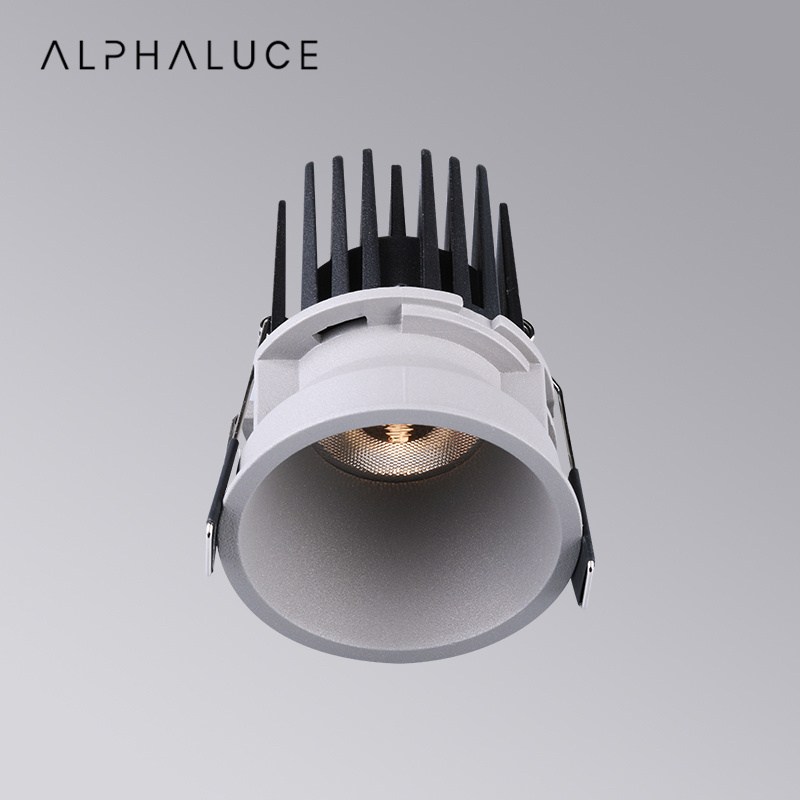 Alpha Hotel Project Antiglair Cob Lighting Round Recess Adjustable Ip54 Downlight Led