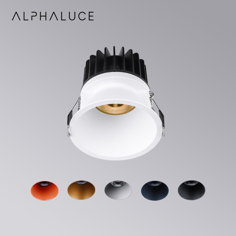 Alpha Lighting Dim To Warm 6500K Smart Ceil Led Downlight Round 10W Ip54 Bathroom Deep Downlight Led Recessed