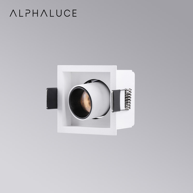 Wall Washer Down Light Die-Casting Aluminum Cob Square Glare Spot Light Led Recessed Downlight Spotlight