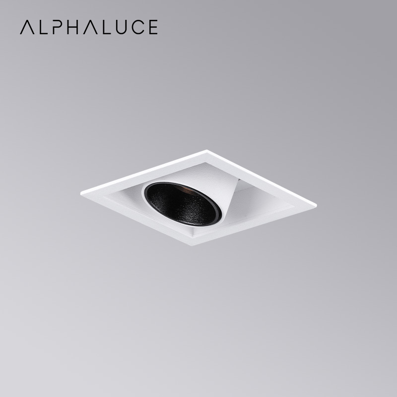 Wall Washer Down Light Die-Casting Aluminum Cob Square Glare Spot Light Led Recessed Downlight Spotlight