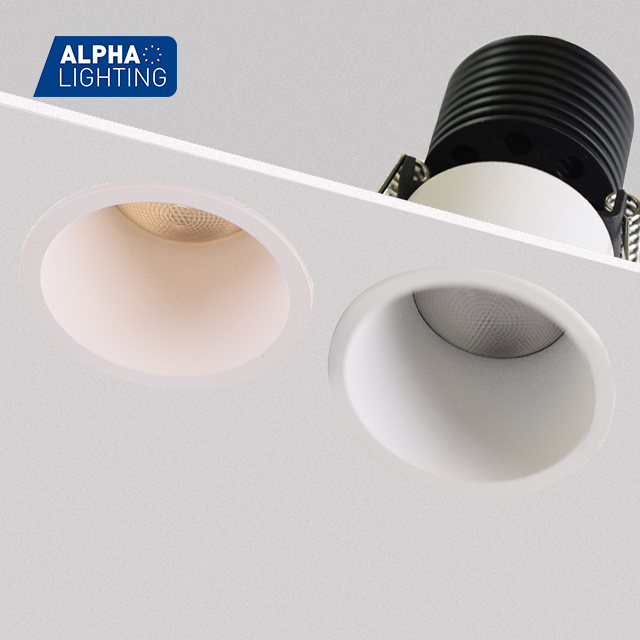 Recessed Beam Zoomsble Light Anti Glare Light High Lumen Led Ceiling Light  Led Downlight Small Trim