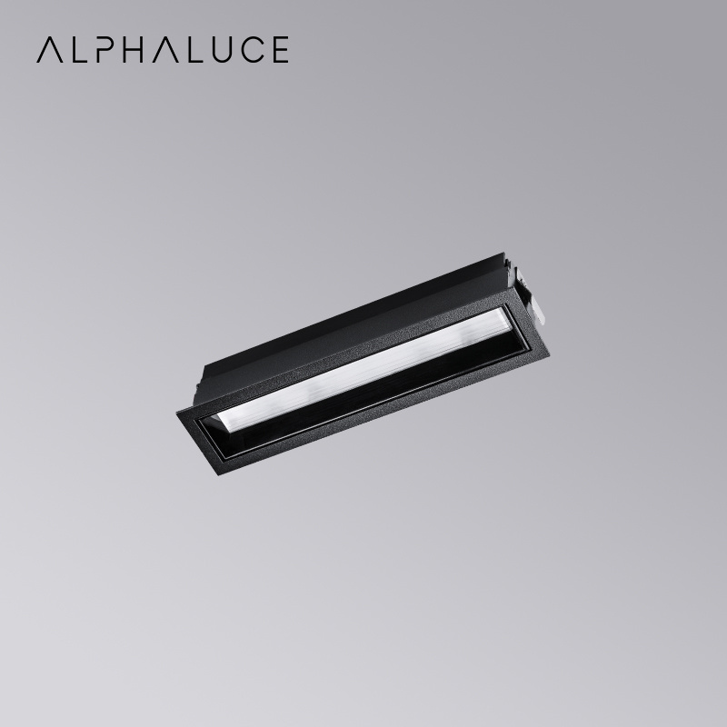 Alpha Light Grill Spot Lighting Fixtures Modern Ceiling Square Recessed Downlight Linear Wall Washer