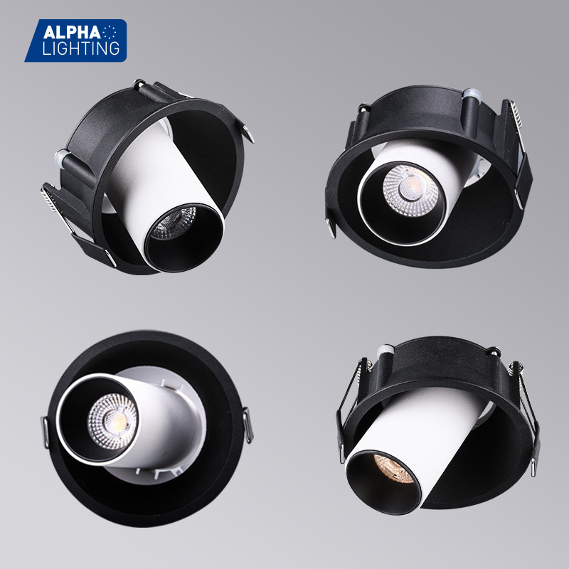 new design  item 7w recessed led spot light anti-glare lighting spot led ceiling alpha lighting