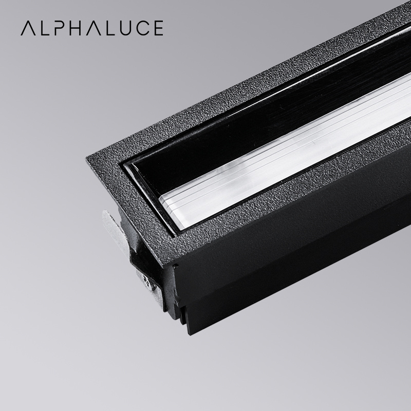 Alpha Light Grill Spot Lighting Fixtures Modern Ceiling Square Recessed Downlight Linear Wall Washer