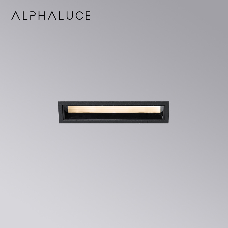 Alpha Light Grill Spot Lighting Fixtures Modern Ceiling Square Recessed Downlight Linear Wall Washer