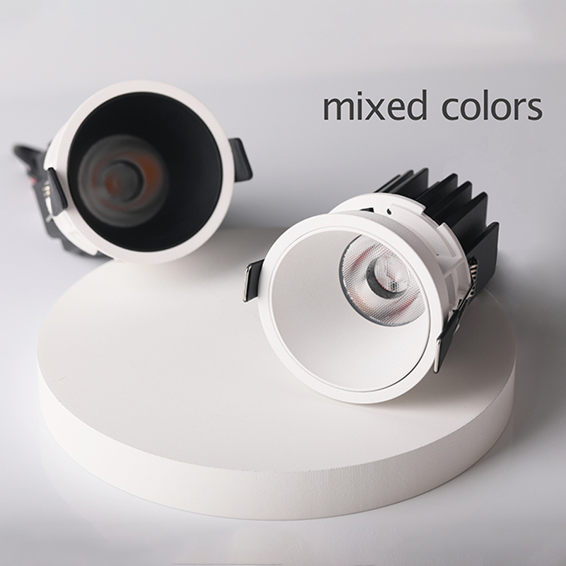 New Design Aluminium Downlight Antiglare Ceiling Lamp Trimless Adjustable Recessed Housing