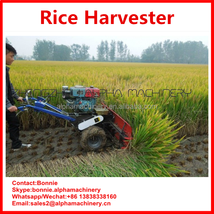 labor-saving wheat reaper binder sesame paddy reaper binder/mini rice combine harvester