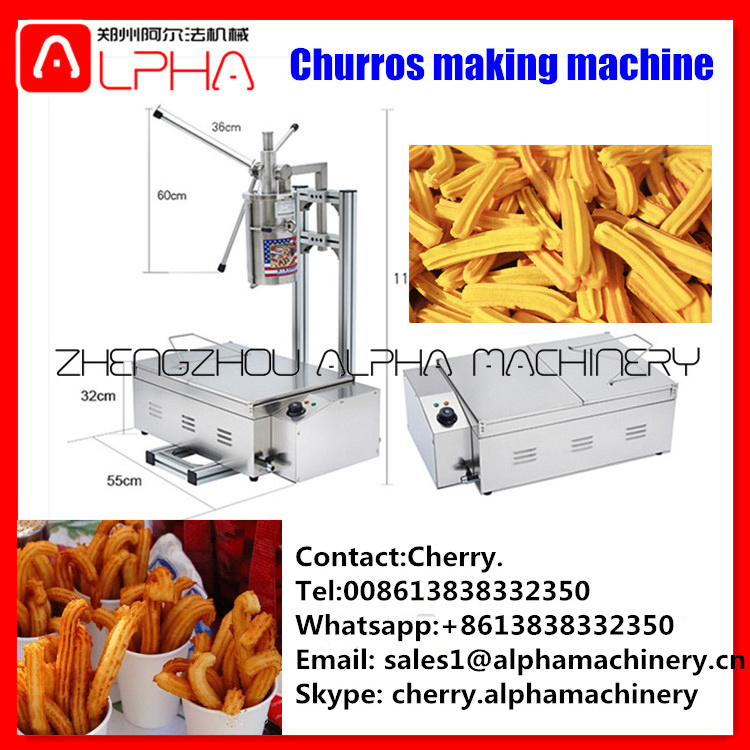 Reliable performance spain snack churros/Clients first choose churros machine price/churros cart