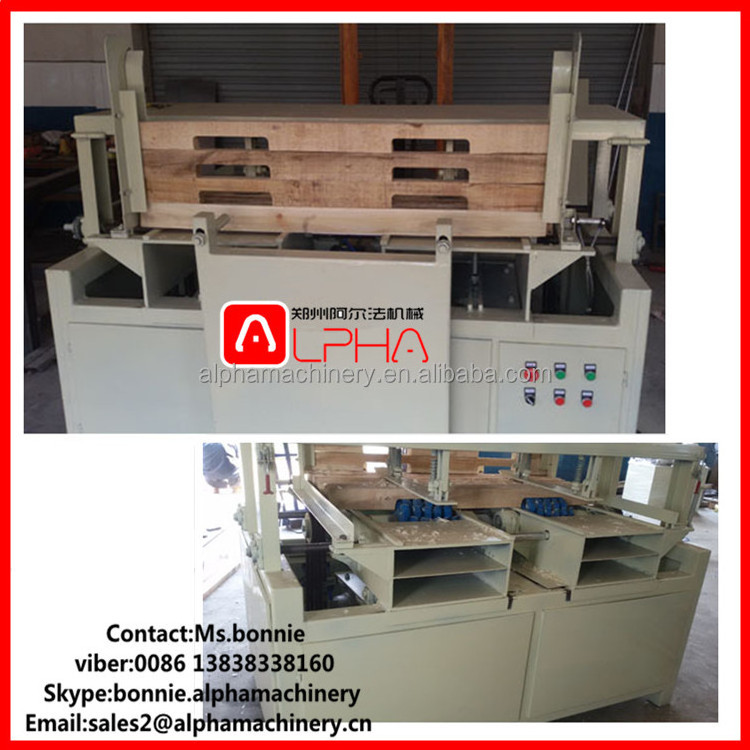 industrial pallet cutting machine/wood pallet groove stringers notcher/wood notching